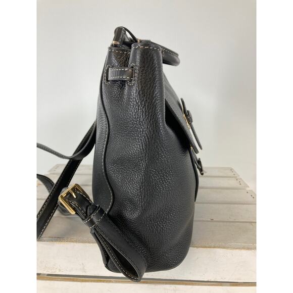 MICHAEL KORS, MEDIUM BLACK PEBBLED LEATHER BACKPACK - Picture 3 of 16